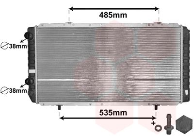VAN WEZEL radiatorius, variklio aušinimas 40002268